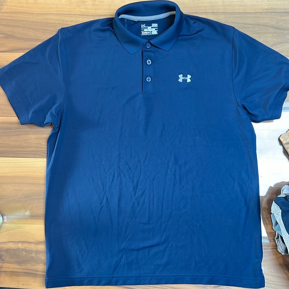 Under Armour Loose Heatgear Polo size large